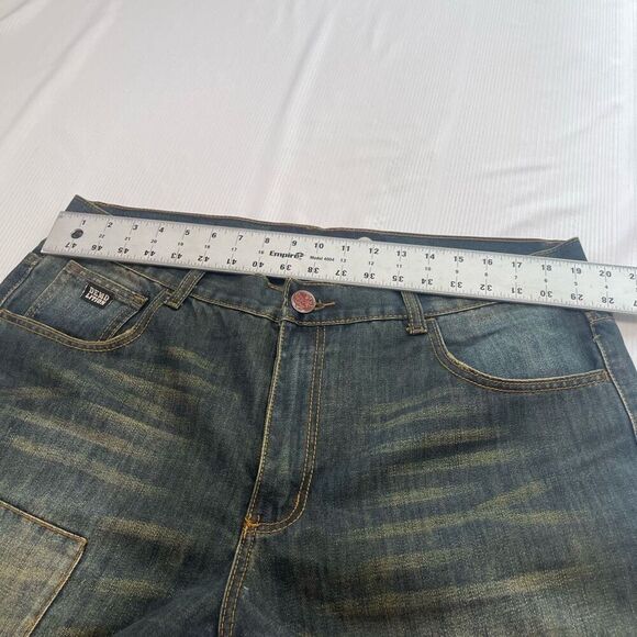 Demolition Destroyed Distressed Men’s Denim Jeans Size 38 X 33 - Picture 4 of 11